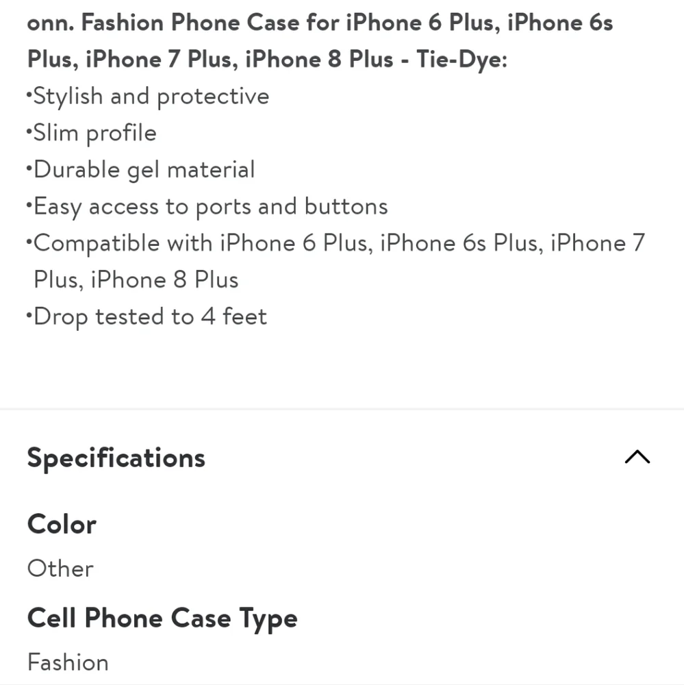 Onn. Fashion Phone Case Tie-Dye IPhone 6 Plus/7 Plus/8 Plus
